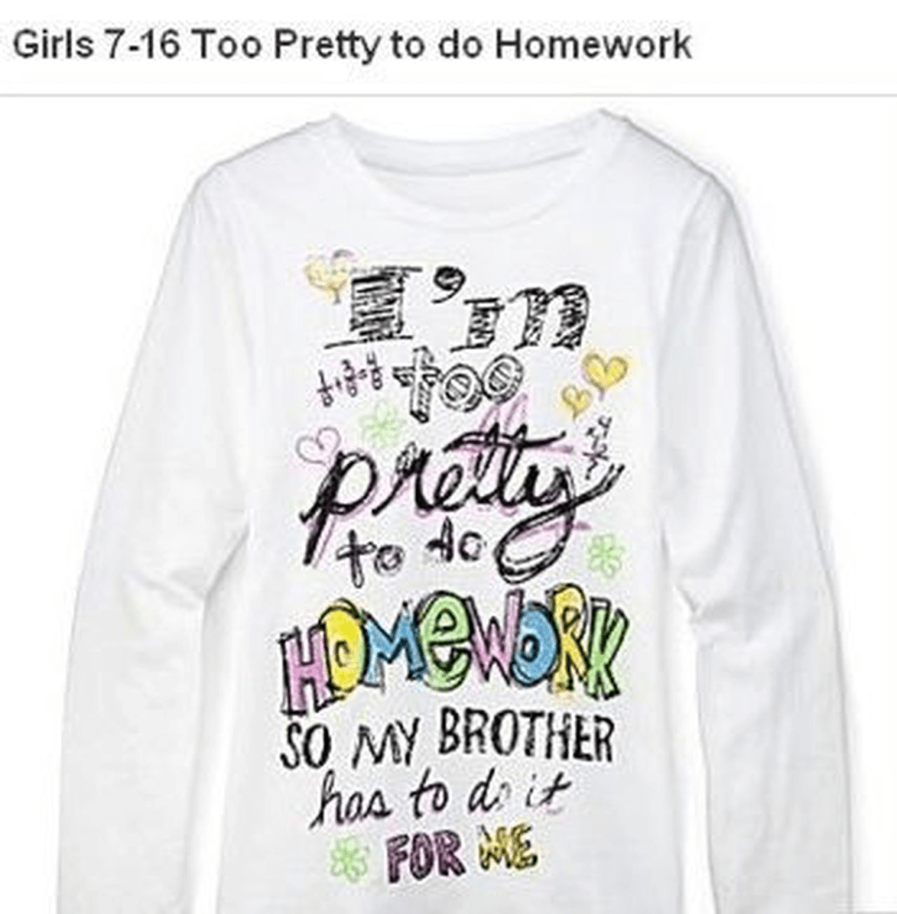 Too Pretty to do Homework so my Brother has to do it for me from JC Penney