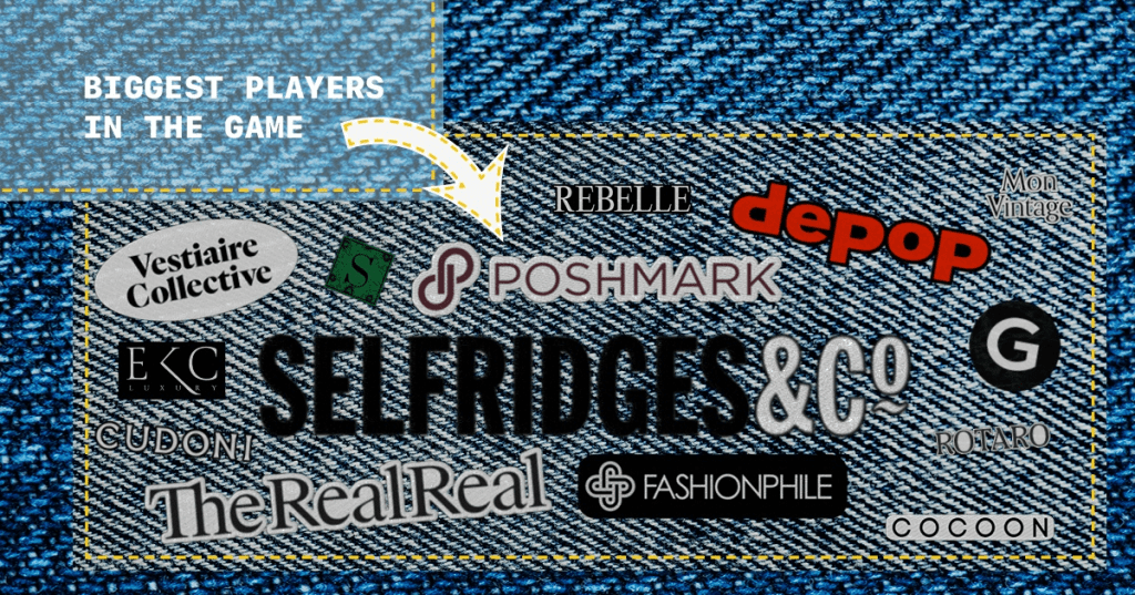 Group of reseller labels on a closeup of a fabric