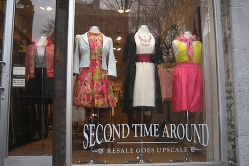 Second Time Around window display